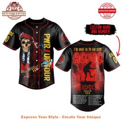 ACDC Power Up Tour 2025 Baseball Jersey