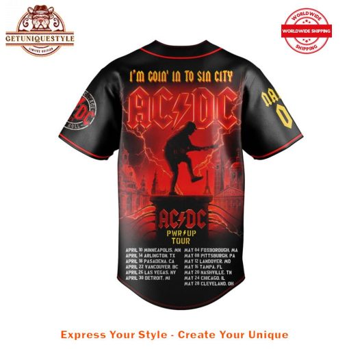 ACDC Power Up Tour 2025 Baseball Jersey