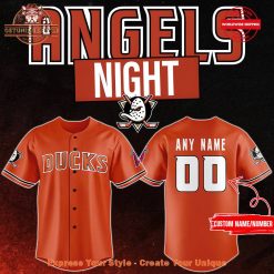 Anaheim Ducks x 2024 Angels Night Premium Limited Personalized Jersey