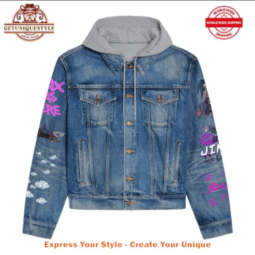 Arcane Jinx Get Jinxed Limited Edition Hooded Denim Jacket