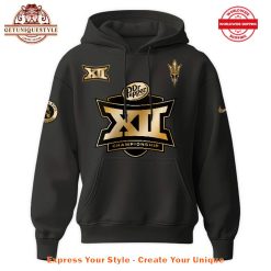 Arizona State Sun Devils 2024 Dr Pepper Big 12 Football Champions Hoodie