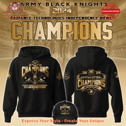 Army Black Knights 2024 Radiance Technologies Independence Bowl Champions Hoodie