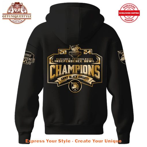 Army Black Knights 2024 Radiance Technologies Independence Bowl Champions Hoodie