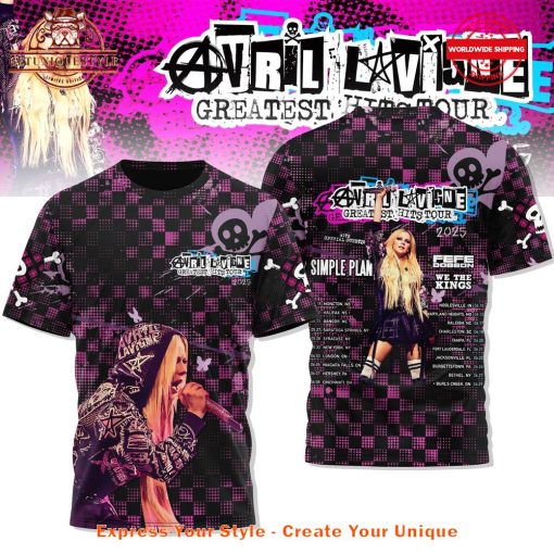 Avril Lavigne Greatest Hits Tour 2025 Limited Edition Shirt