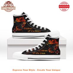 Black Sabbath Children Of The Grave High Top Canvas Shoes