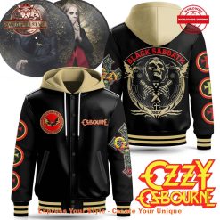 Black Sabbath Ozzy Osbourne Limited Edition Hooded Baseball Jacket