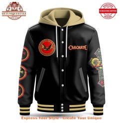 Black Sabbath Ozzy Osbourne Limited Edition Hooded Baseball Jacket