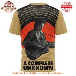 Bob Dylan A Complete Unknown Shirt