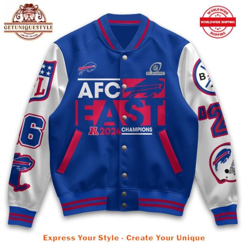 Buffalo Bills AFC East Champions 2024 Limited Edition Baseball Jacket