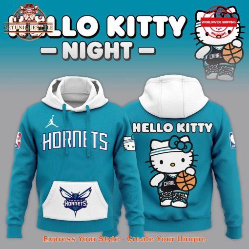 Charlotte Hornets x Hello Kitty 2024 Limited Edition Hoodie