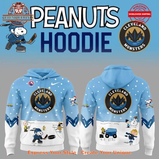 Cleveland Monsters Peanuts And Snoopy Hoodie