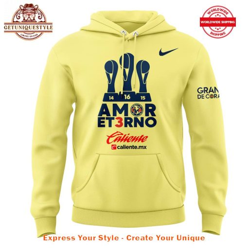 Club America Champion For The Third Time In A Row Hoodie