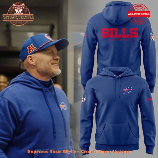 Coach Sean McDermott x Buffalo Bills NFL Blue Hoodie