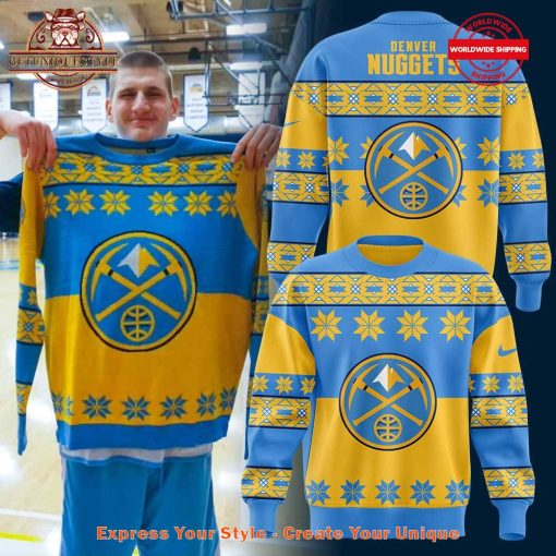 Denver Nuggets Happy Holidays Limited Sweatshirt