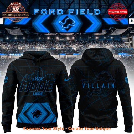 Detroit Lions Dark Mode Villain Limited Edition Hoodie