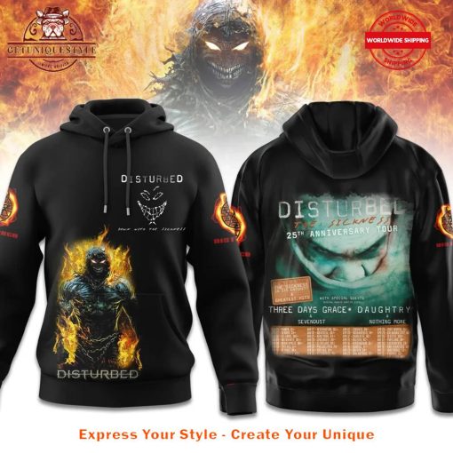 Disturbed Down With The Sickness Tour 2025 Hoodie