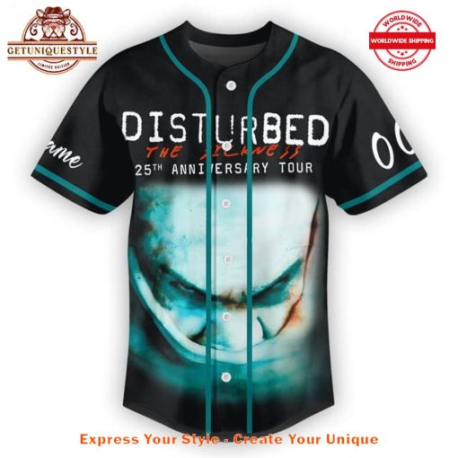 Disturbed The Sickness 25th Anniversary Tour Baseball Jersey