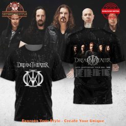 Dream Theater 40th Anniversary Tour 2025 Shirt Collection