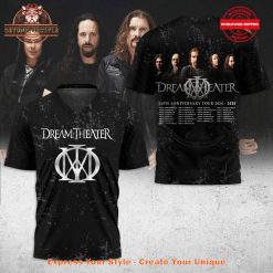 Dream Theater 40th Anniversary Tour 2025 Shirt Collection