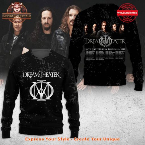 Dream Theater 40th Anniversary Tour 2025 Shirt Collection