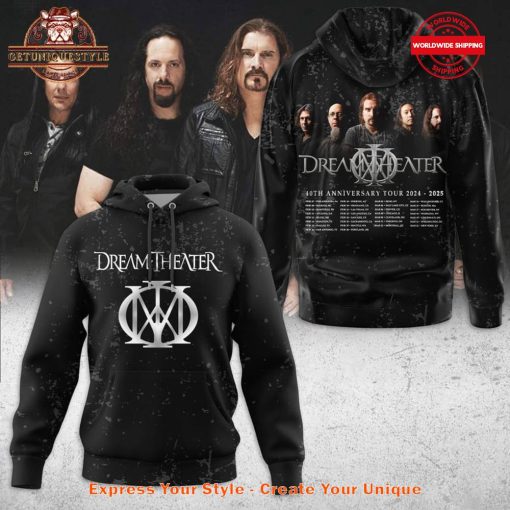 Dream Theater 40th Anniversary Tour 2025 Shirt Collection