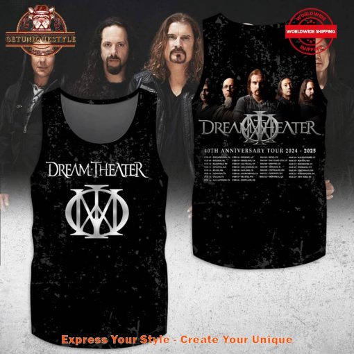 Dream Theater 40th Anniversary Tour 2025 Shirt Collection