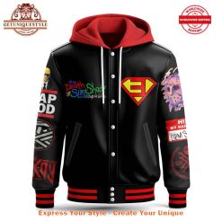 Eminem The Death Of Slim Shady Hooded Baseball Jacket