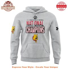 Ferris State Football 2024 NCAA Division II National Championship Limited Gray Hoodie