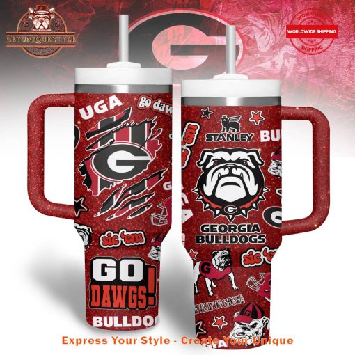 Georgia Bulldogs Football Go Dawgs 40oz Stanley Tumbler