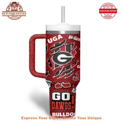 Georgia Bulldogs Football Go Dawgs 40oz Stanley Tumbler