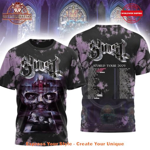 Ghost Rock Band Schedule List World Tour 2025 Shirt