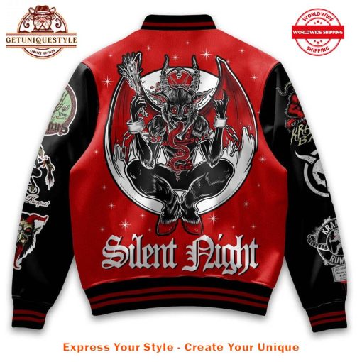 Gruss Vom Krampus Silent Night Baseball Jacket