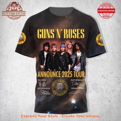 Guns N Roses Announce 2025 Tour Limited Shirt