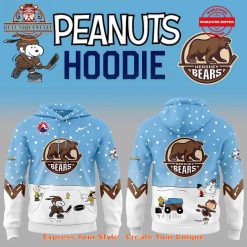 Hershey Bears Peanuts And Snoopy Night Hoodie Set