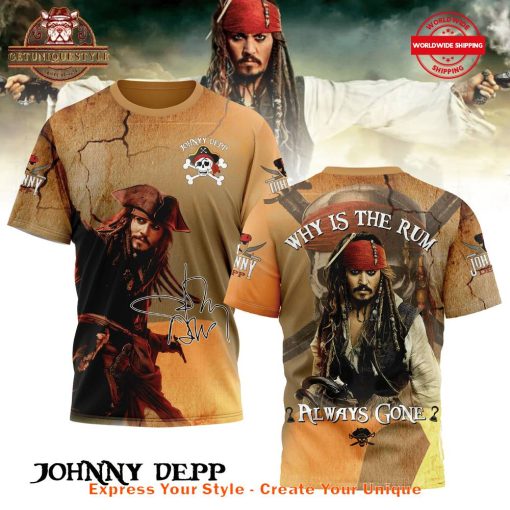 Johnny Depp Why Is The Rum Gone Shirt