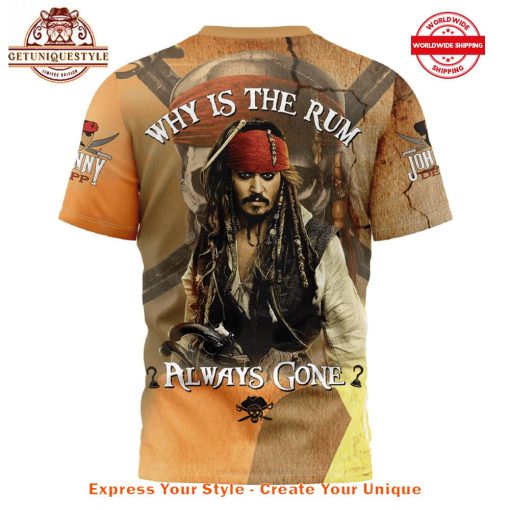 Johnny Depp Why Is The Rum Gone Shirt