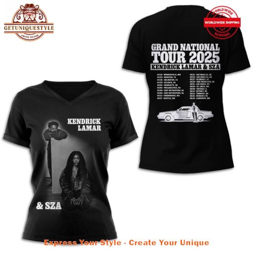 Kendrick Lamar And SZA The Grand National Tour 2025 Limited Edition Shirt