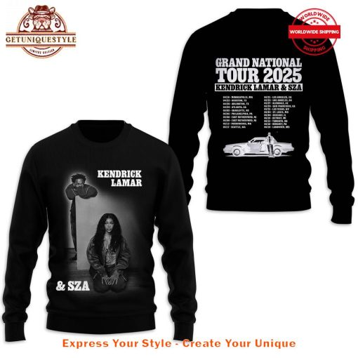 Kendrick Lamar And SZA The Grand National Tour 2025 Limited Edition Shirt