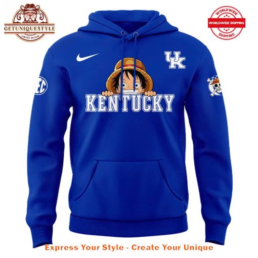 Kentucky Wildcats Basketball x One Piece Special New Night Hoodie