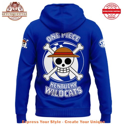 Kentucky Wildcats Basketball x One Piece Special New Night Hoodie