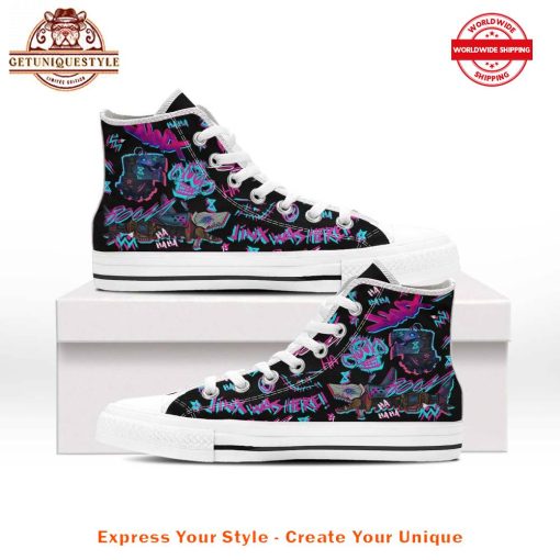 League of Legends Jinx Was Here High Top Canvas Shoes