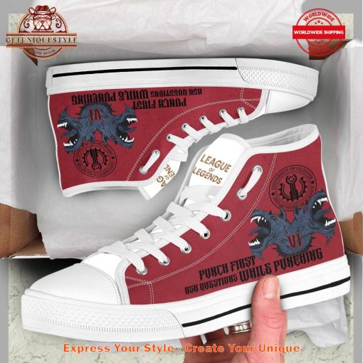 League of Legends The Piltover Enforcer Vi High Top Canvas Shoes