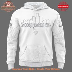 Limited Edition Minnesota Vikings White Hoodie 2024