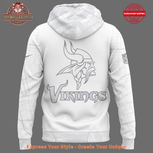 Limited Edition Minnesota Vikings White Hoodie 2024