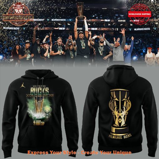 Milwaukee Bucks NBA Cup Champions 2024 Limited Hoodie