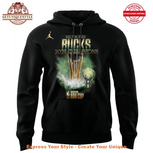 Milwaukee Bucks NBA Cup Champions 2024 Limited Hoodie