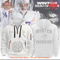 Minnesota Vikings NFL Winter Warrior Limited Edition Half Zip Hoodie