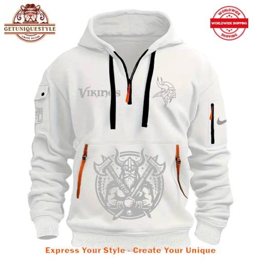 Minnesota Vikings NFL Winter Warrior Limited Edition Half Zip Hoodie