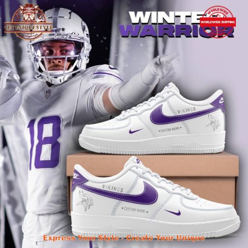 Minnesota Vikings Winter Warrior Limited Edition Custom Name Air Force 1