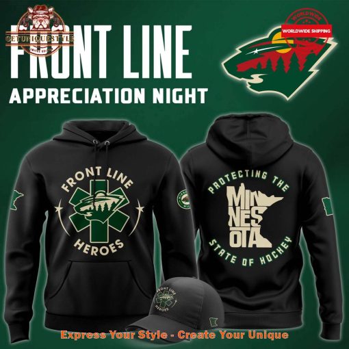 Minnesota Wild x 2025 Front Line Appreciation Night Limited Hoodie